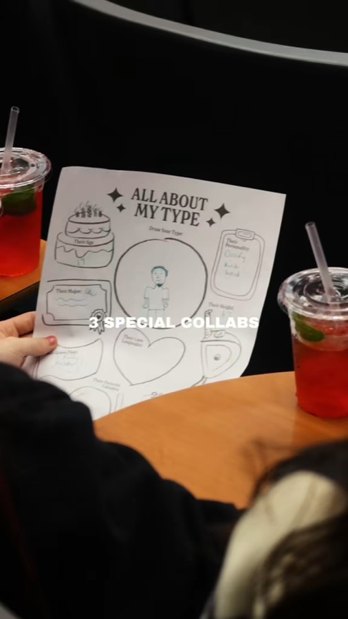 Still frame from a restaurant video shoot